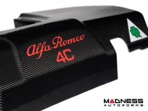 Alfa Romeo 4C Carbon Fiber Engine Cover - Quadrifoglio Verde
